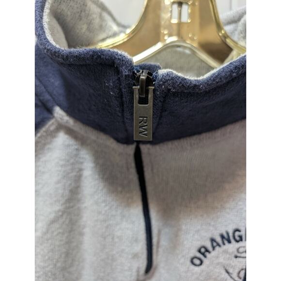 Ragwear Orange Beach Alabama 1/4 Zip Sweater Sweatshirt Men's Size L Gray Blue - Picture 2 of 10
